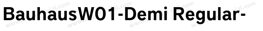 BauhausW01-Demi Regular字体转换